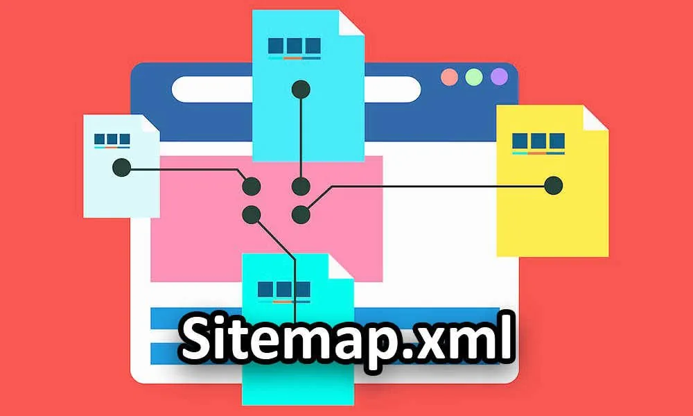 Schema della struttura di una sitemap XML con elementi annidati