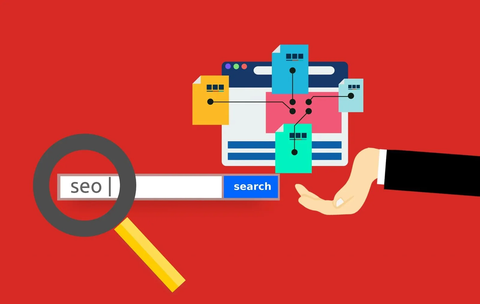 Schema che collega la SEO alla sitemap di un sito