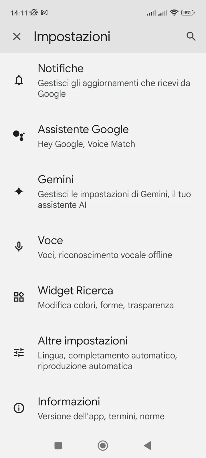 Impostazioni di Google Discover