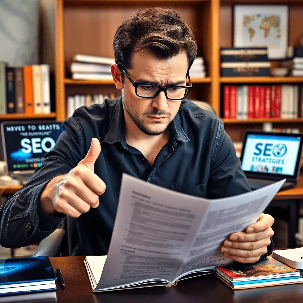 SEO specialist che studia e impara