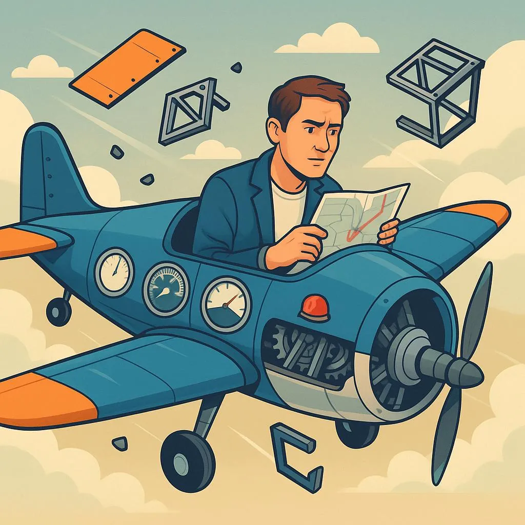 Un aereo costruito in volo: guidare una startup senza strumenti
