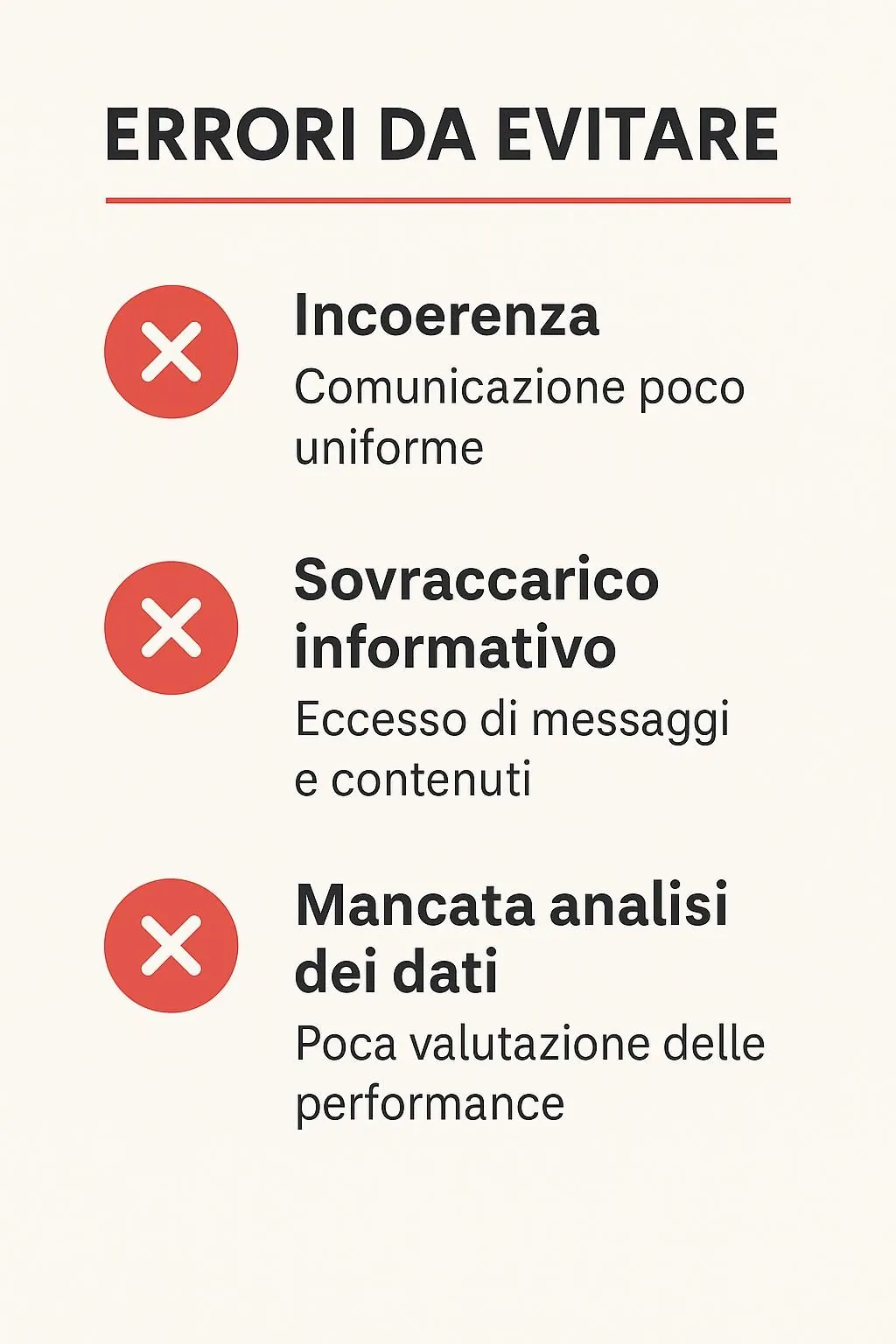 errori da evitare marketing multicanale