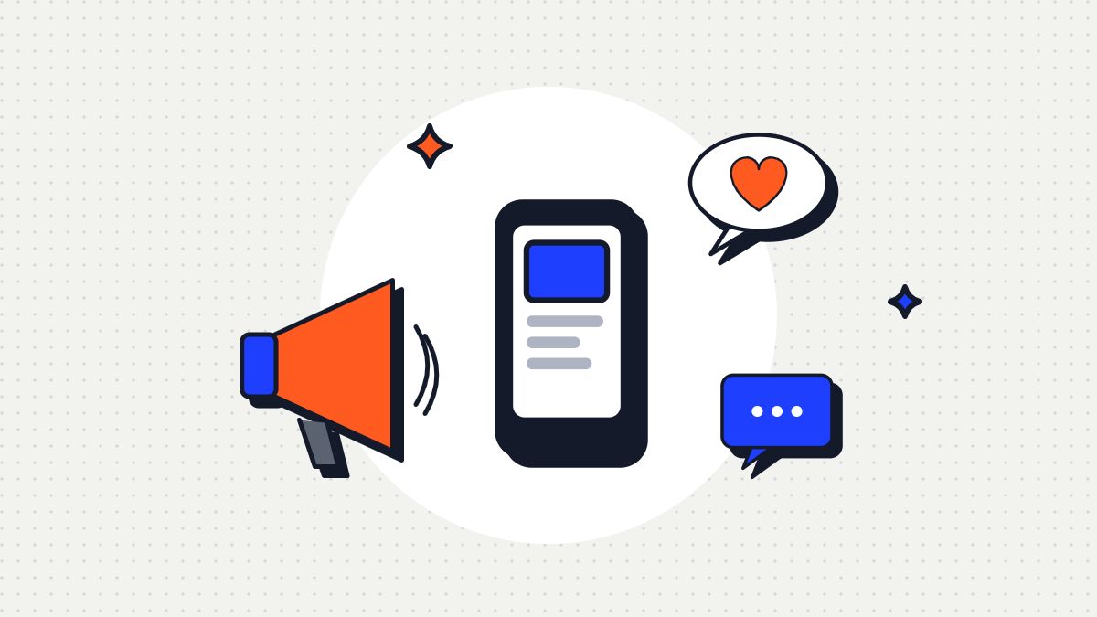 Megafono, smartphone e fumetti con cuore: la gestione dei social