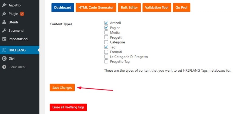 Formazione, – Come implementare Tag Hreflang con i plugin